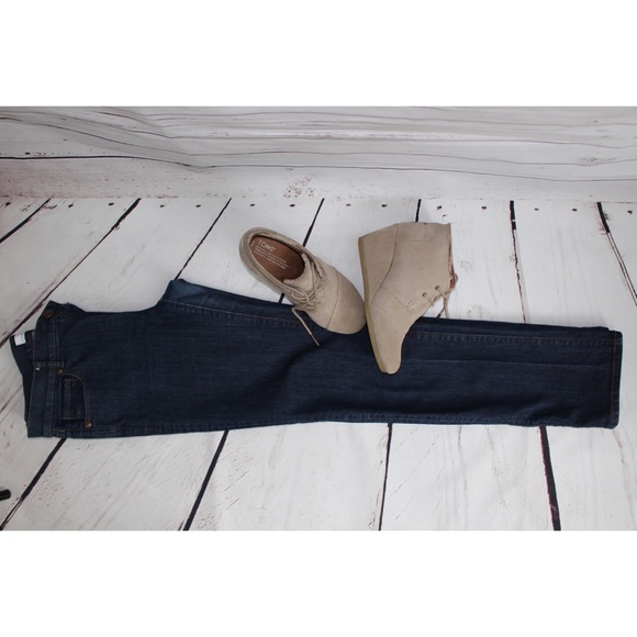 Ann Taylor Loft Jeans Size 4 Dark Blue - Picture 3 of 3